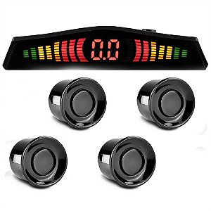 Sensor De Estacionamento 4 Pontos Com Display Led Colorido - 81724