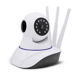 Câmera Ip 3 Antenas  Robo Wifi 360º 720p Sistema Anysee - 82571