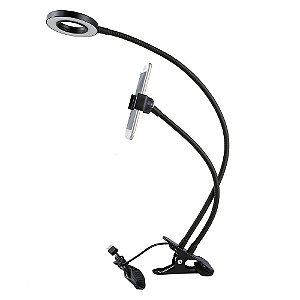 Iluminador Led Ring Light De Mesa Clip On Suporte Celular - 82532