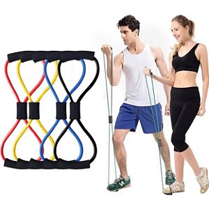 Elástico Extensor Para Exercício Crossfit Funcional Academia Azul - 81189