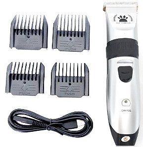 Maquina de Tosa para Pet - Crooming Hair - Prata - 82925