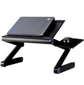 Mesa Suporte Notebook c/ Cooler Mouse Pad Articulado Laptop - 80848