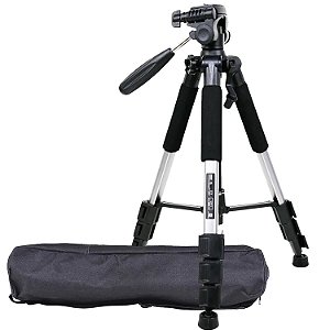 Tripé Profissional para Foto e Vídeo de 1,50m + Bolsa para Transporte - 83202