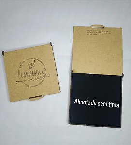 Carimbeira artesanal virgem (almofada sem tinta)