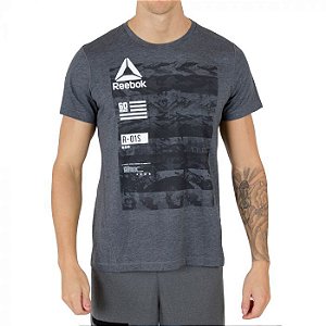 CAMISETA REEBOK CROSSFIT OS SPEEDWICK TOP2 MASCULINA CINZA