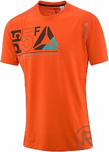 CAMISETA REEBOK CROSSFIT DELTA GRAPHIC TRAINING 3 MASCULINA LARANJA