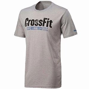 CAMISETA REEBOK CROSSFIT GRAPHIC T10 MASCULINA CINZA