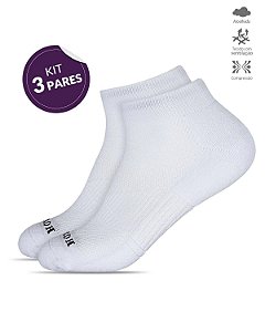 KIT MEIAS HOAHI CANO MÉDIO FEMININAS C/3 PARES
