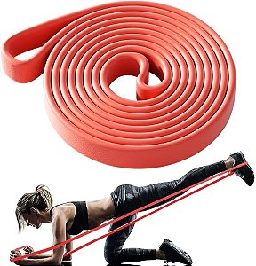 SUPER ELÁSTICO CROSSFIT FUNCIONAL TREINO MUSCULAR VERMELHO