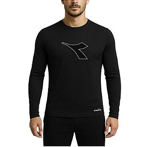 CAMISETA DIADORA RUN BIG LOGO MASCULINA PRETA