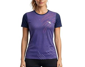 CAMISETA DIADORA SMALL VORTEX FEMININA AZUL
