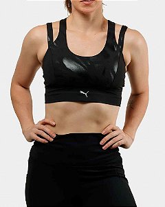 TOP PUMA EVERSCULPT NOVA SHINE PRETO