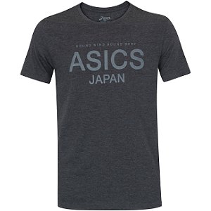 CAMISETA ASICS ESSENTIAL JAPAN MASCULINA CINZA