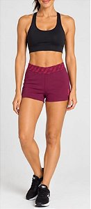 BERMUDA REEBOK FITTED COMPRESSÃO FEMININA VINHO