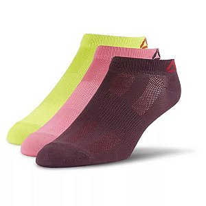 KIT MEIAS REEBOK CHAUSSETTES COM 3 PARES FEMININAS