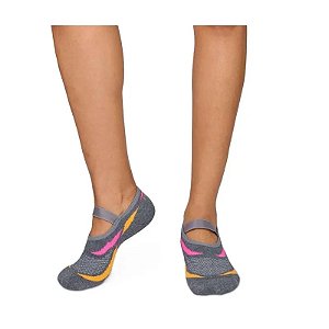 MEIA SAPATILHA FEMININA PUKET PILATES YOGA FEMININA AZUL