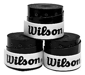 OVERGRIP WILSON PROFILE PERFURADO PRETO 3 UNIDADES