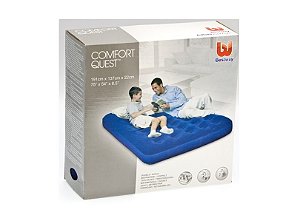 COLCHÃO BESTWAY INFLÁVEL CASAL ADULTO 1.91m x 1.37m x 22
