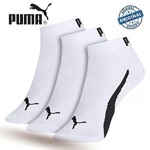 KIT MEIAS PUMA SAPATILHAS MASCULINA BRANCA