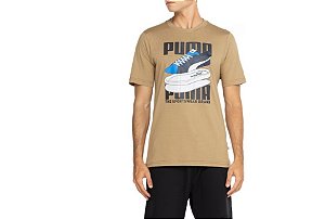 CAMISETA PUMA GRAPHICS SNEAKER LAYERS MASCULINA