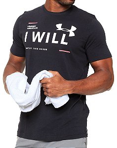 CAMISETA UNDER ARMOUR LOCKER SLEEVE VERMELHA - NELSPORTS