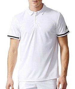 POLO ADIDAS PERFORMANCE MASCULINA BRANCA