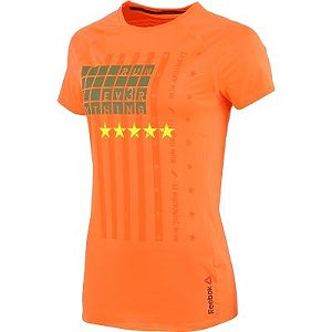 CAMISETA REEBOK OSR SS TEE FEMININA LARANJA