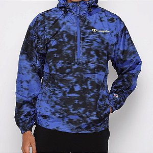 JAQUETA CHAMPION AOP STADIUM PACKABLE AZUL MASCULINA