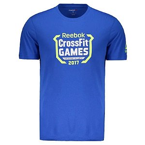 CAMISETA REEBOK CROSSFIT GAMES AZUL MASCULINA