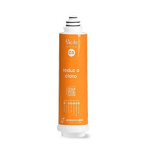 Refil Filtro Purificador Facile C3 HidroFiltros Reduz Cloro