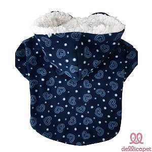 Blusa Marinho Corações