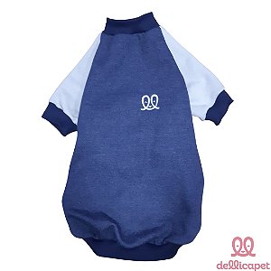 Moletom Azul e Cinza