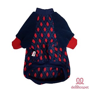 Blusa Microsoft Azul Xadrez