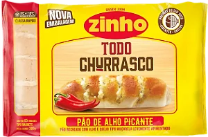 PÃO DE ALHO BAGUETE ZINHO PICANTE 300G