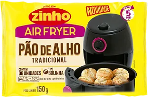 PÃO DE ALHO TRADICIONAL(BOLINHA) ZINHO AIRFRY 300G