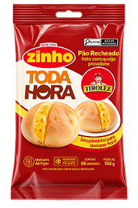 PÃO RECHEADO ZINHO TODA HORA PROVOLONE TIROLEZ 150G