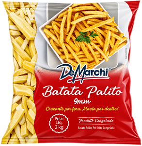 BATATA PALITO DE MARCHI 9MM PRÉ-FRITA CONGELADA 2KG