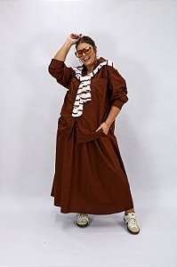 Saia Leila Marrom
