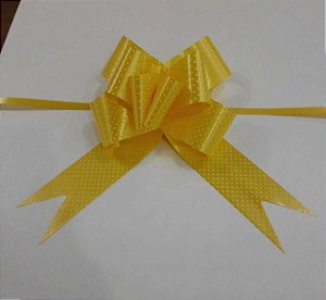LAÇO MÁGICO POÁ - TAMANHO G - AMARELO - Pacote com 10 unidades