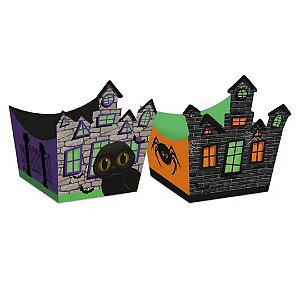 FORMINHA PARA DOCES CACHEPOT NOITE DO TERROR (HALLOWEEN) - Pacote com 24 unidades