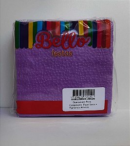 GUARDANAPO LISO - 20 x 20 cm - ROXO - Pacote com 50 unidades
