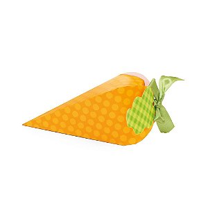 CAIXA PARA DOCES CENOURA - PÁSCOA - Pacote com 10 unidades