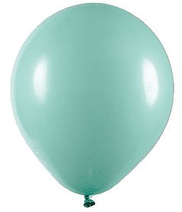 BALÃO LISO - ART-LATEX Nº16 -  VERDE CLARO - Pacote com 12 unidades
