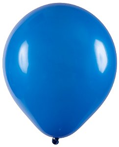 BALÃO REDONDO LISO - ART-LATEX Nº 07 - AZUL - Pacote com 50 unidades