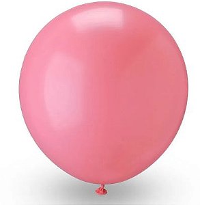 BALÃO LISO REDONDO - PIC PIC Nº 09 - ROSA BLUSH - Pacote com 50 unidades