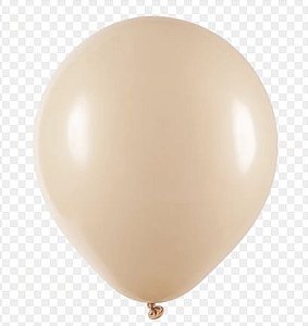 BALÃO REDONDO LISO- ART-LATEX Nº 09 - AREIA - Pacote com 50 unidades