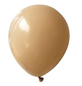 BALÃO LISO REDONDO - PIC PIC Nº 05 - MOCACCINO - Pacote com 50 unidades