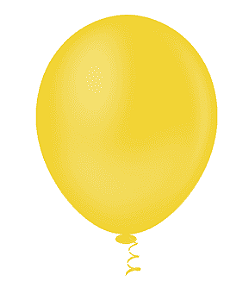 BALÃO LISO REDONDO - PIC PIC Nº 09 - AMARELO - Pacote com 50 unidades