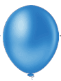BALÃO LISO REDONDO - PIC PIC Nº 09 - AZUL - Pacote com 50 unidades