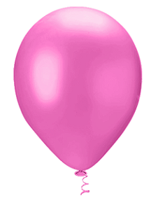BALÃO PEROLA REDONDO PIC PIC N° 5- ROSA MALIBU -Pacote com 25 unidades